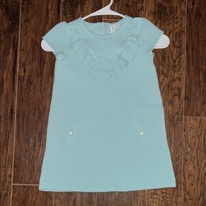Janie and Jack Light Blue Ruffle Dress